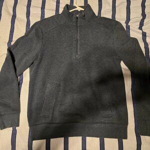 CALVIN KLEIN BLUE QUARTER ZIP SWEATER SMALL